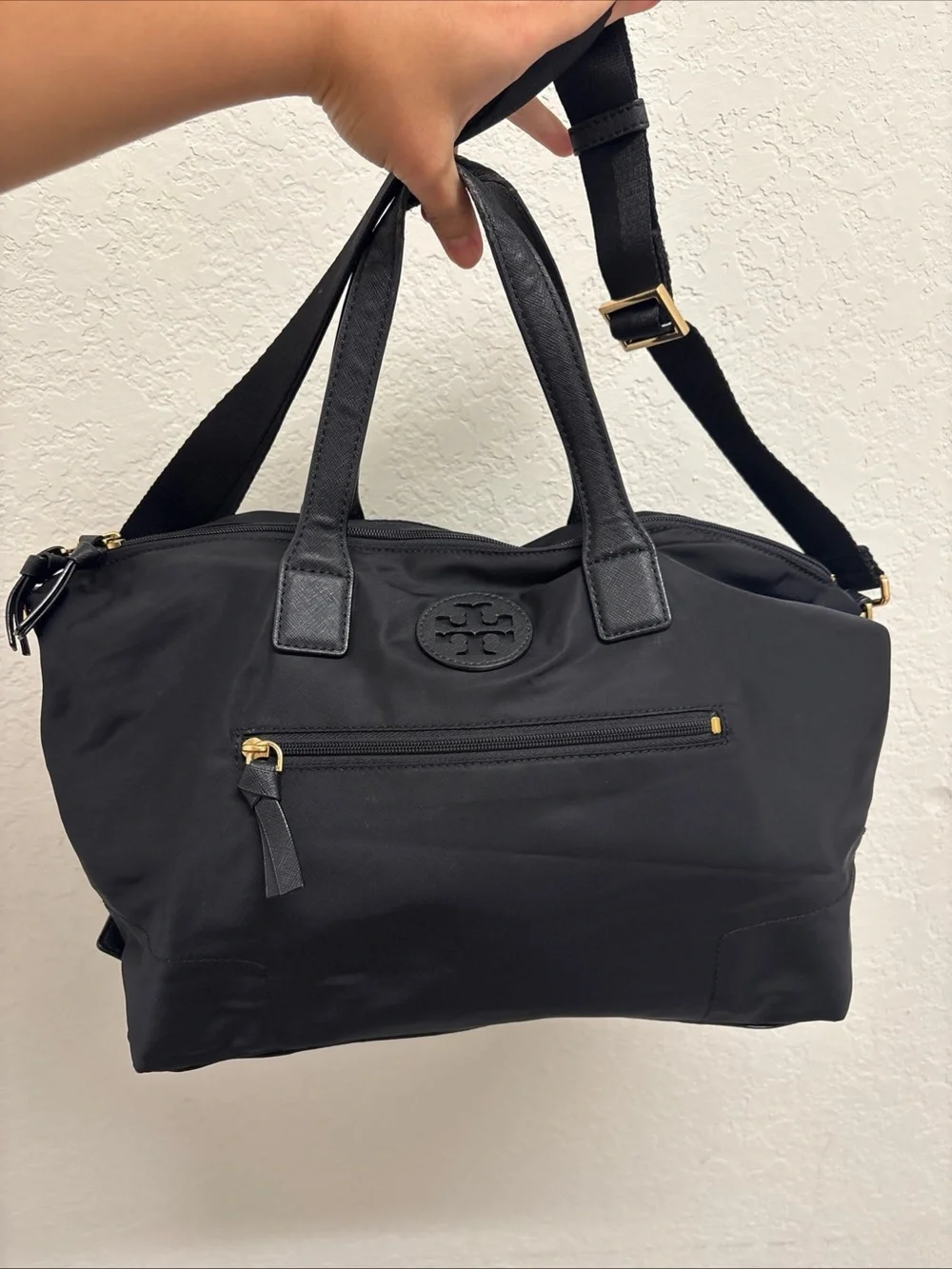 Tory Burch Black Nylon Crossbody Bag
